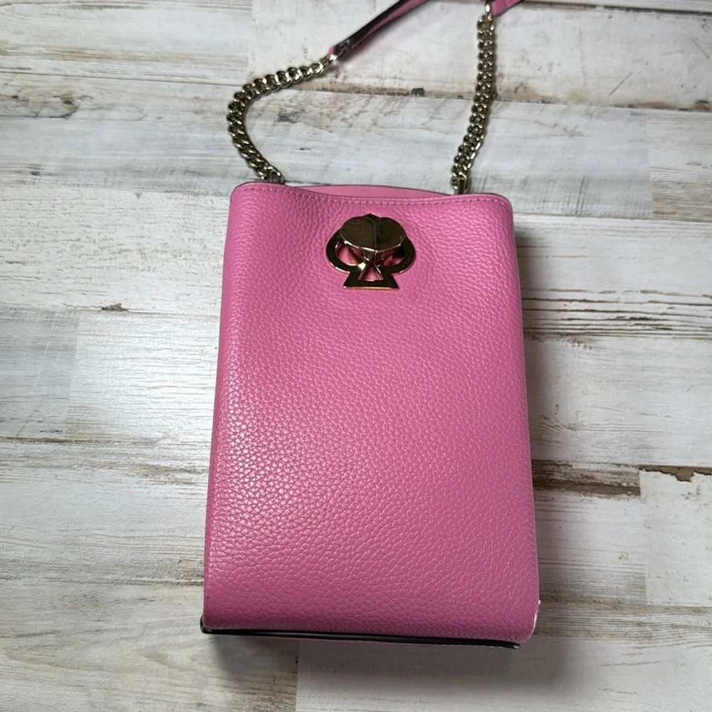Pink Kate Spade Small Crossbody Spade Turnlock - Picture 2 of 7